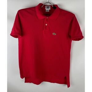 Red Vintage LaCoste Izod Polo Shirt Large